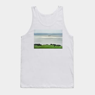 A ship moving along the Isle of Arran coast, Scotland Tank Top